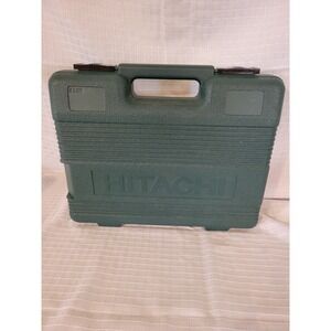 Hitachi Hard Plastic Tool Carrying Case Green Molded Storage Box with Handle